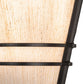 Meyda Lighting St. Lawrence 8" Blackwash Wall Sconce With Beige Sandstorm Linen Shade