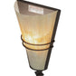 Meyda Lighting St. Lawrence 8" LED Oil Rubbed Bronze Wall Sconce With Sandstorm Linen Shade