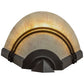 Meyda Lighting St. Lawrence 8" LED Oil Rubbed Bronze Wall Sconce With Sandstorm Linen Shade