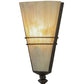Meyda Lighting St. Lawrence 8" LED Oil Rubbed Bronze Wall Sconce With Sandstorm Linen Shade