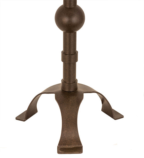 Meyda Lighting Stable 30" Cafe Noir Buffet Table Lamp With Brown Shade