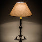 Meyda Lighting Stable 30" Cafe Noir Buffet Table Lamp With Brown Shade