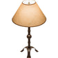 Meyda Lighting Stable 30" Cafe Noir Buffet Table Lamp With Brown Shade