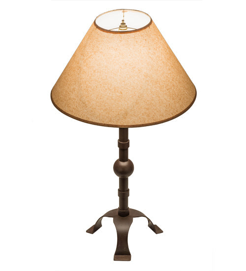 Meyda Lighting Stable 30" Cafe Noir Buffet Table Lamp With Brown Shade
