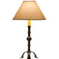Meyda Lighting Stable 30" Cafe Noir Buffet Table Lamp With Brown Shade