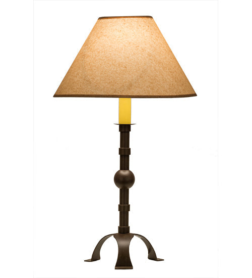 Meyda Lighting Stable 30" Cafe Noir Buffet Table Lamp With Brown Shade