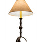 Meyda Lighting Stable 30" Cafe Noir Buffet Table Lamp With Brown Shade