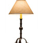 Meyda Lighting Stable 30" Cafe Noir Buffet Table Lamp With Brown Shade