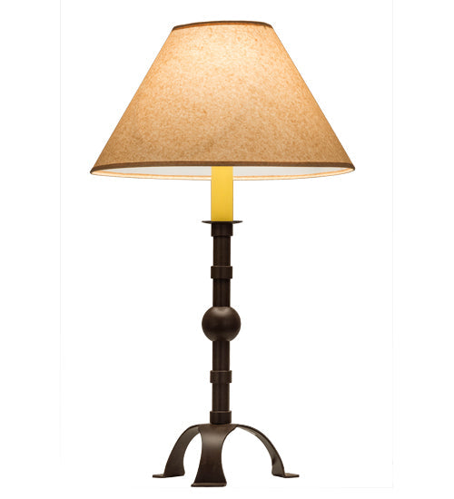 Meyda Lighting Stable 30" Cafe Noir Buffet Table Lamp With Brown Shade