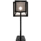 Meyda Lighting Stafford 11" Blackwash Lantern Wall Sconce With Frosted Rainstone Idalight Shade