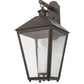 Meyda Lighting Stafford 15" Oil Rubbed Bronze Wall Sconce With Clear Seeded & Frosted Shade Glass