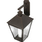 Meyda Lighting Stafford 15" Oil Rubbed Bronze Wall Sconce With Clear Seeded & Frosted Shade Glass