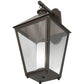 Meyda Lighting Stafford 15" Oil Rubbed Bronze Wall Sconce With Clear Seeded & Frosted Shade Glass