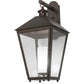 Meyda Lighting Stafford 15" Oil Rubbed Bronze Wall Sconce With Clear Seeded & Frosted Shade Glass