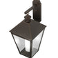 Meyda Lighting Stafford 15" Oil Rubbed Bronze Wall Sconce With Clear Seeded Shade Glass