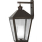 Meyda Lighting Stafford 15" Oil Rubbed Bronze Wall Sconce With Clear Seeded Shade Glass
