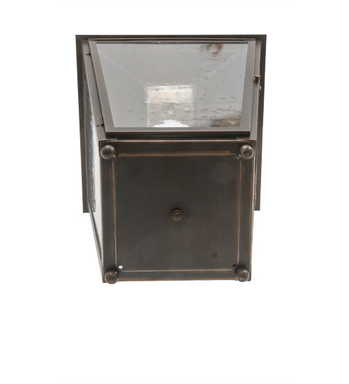 Meyda Lighting Stafford 15" Oil Rubbed Bronze Wall Sconce With Clear Seeded Shade Glass