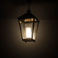 Meyda Lighting Stafford 23" Oil Rubbed Bronze Pendant Light With Clear Seeded Shade Glass