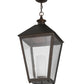 Meyda Lighting Stafford 23" Oil Rubbed Bronze Pendant Light With Clear Seeded Shade Glass