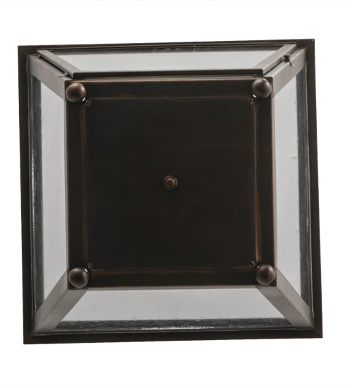 Meyda Lighting Stafford 23" Oil Rubbed Bronze Pendant Light With Clear Seeded Shade Glass