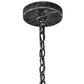 Meyda Lighting Stag 40" 8-Light Antique Iron Gate Chandelier With Ivory Faux Candlelight