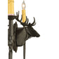 Meyda Lighting Stag 40" 8-Light Timeless Bronze Chandelier With Ivory Faux Candlelight
