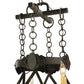 Meyda Lighting Stag 40" 8-Light Timeless Bronze Chandelier With Ivory Faux Candlelight