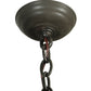 Meyda Lighting Stag 40" 8-Light Timeless Bronze Chandelier With Ivory Faux Candlelight