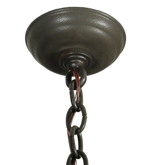 Meyda Lighting Stag 40" 8-Light Timeless Bronze Chandelier With Ivory Faux Candlelight