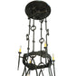 Meyda Lighting Stag 67" 12-Light 2-Tier Timeless Bronze Chandelier With Ivory Faux Candlelight