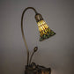 Meyda Lighting Stained Glass Pond Lily 16" Mahogany Bronze Accent Table Lamp With Green Shade Glass