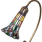 Meyda Lighting Stained Glass Pond Lily 16" Mahogany Bronze Accent Table Lamp With Multi-Colored Shade Glass