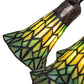 Meyda Lighting Stained Glass Pond Lily 25" 10-Light Mahogany Bronze Table Lamp With Green Shade Glass