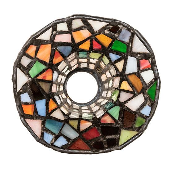 Meyda Lighting Stained Glass Pond Lily 4" Multi-Colored Shade Glass