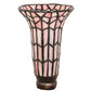 Meyda Lighting Stained Glass Pond Lily 4" Pink Shade Glass