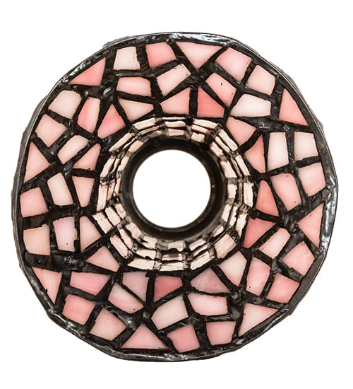 Meyda Lighting Stained Glass Pond Lily 4" Pink Shade Glass