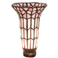 Meyda Lighting Stained Glass Pond Lily 4" Pink Shade Glass