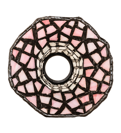 Meyda Lighting Stained Glass Pond Lily 4" Pink & White Shade Glass