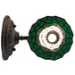 Meyda Lighting Stained Glass Pond Lily 6" Mahogany Bronze Wall Sconce With Green & Yellow Shade Glass