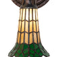 Meyda Lighting Stained Glass Pond Lily 6" Mahogany Bronze Wall Sconce With Green & Yellow Shade Glass