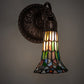 Meyda Lighting Stained Glass Pond Lily 6" Mahogany Bronze Wall Sconce With Multi-Colored Shade Glass