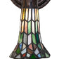 Meyda Lighting Stained Glass Pond Lily 6" Mahogany Bronze Wall Sconce With Multi-Colored Shade Glass