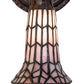 Meyda Lighting Stained Glass Pond Lily 6" Mahogany Bronze Wall Sconce With Pink Shade Glass