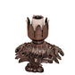 Meyda Lighting Stained Glass Pond Lily 8" Mahogany Bronze Victorian Accent Table Lamp With Ruby Shade Glass