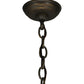Meyda Lighting Standford 17" English Bronze Pendant Light With Amber Mica Shade Glass