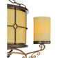 Meyda Lighting Standford 30" 10-Light Antique Copper Semi-flush Mount Ceiling Light With Beige Botticino Idalight Shade Glass