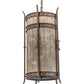 Meyda Lighting Stanza 15" 4-Light Gilded Tobacco Pendant Light With Sable Idalight Shade