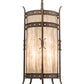 Meyda Lighting Stanza 15" 4-Light Gilded Tobacco Pendant Light With Sable Idalight Shade