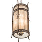 Meyda Lighting Stanza 15" 4-Light Gilded Tobacco Pendant Light With Sable Idalight Shade