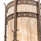 Meyda Lighting Stanza 15" 4-Light Gilded Tobacco Pendant Light With Sable Idalight Shade